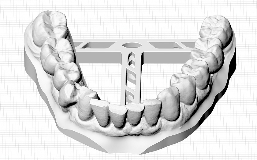 Модель со стабилизирующей балкой